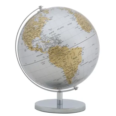 GLOBUS SILVER NEW 25X34 cm